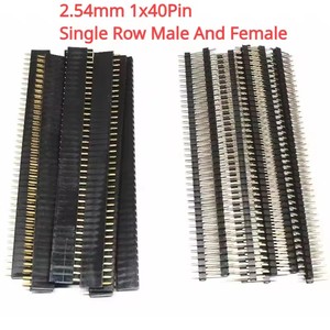 1x40Pin 2.54mm passo fila singola femmina scheda presa PCB maschio Pin connettore di intestazione per Arduino - Product Image 1
