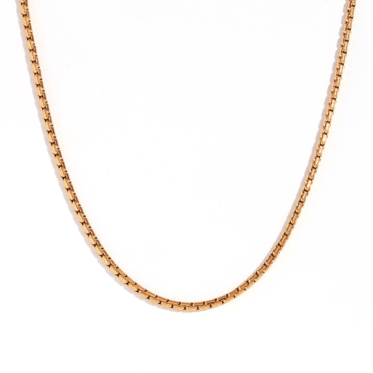 2.2mm hammered imitation pearl-gold-80cm+10cm
