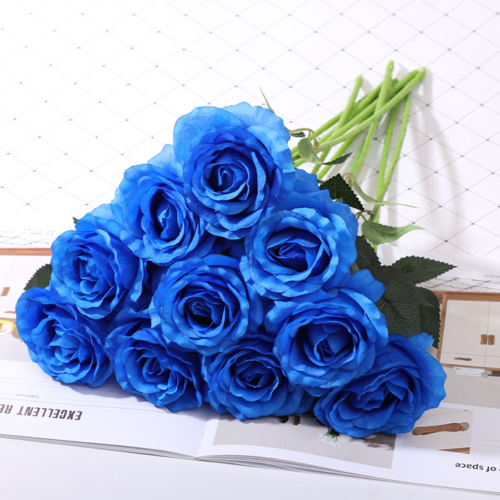 Silk cloth blue