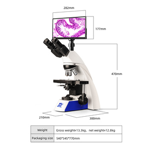 MSD-S750-11.6YT Research-Grade Infinity Optical Triocular Microscópio biológico com 11,6 "Display - Product Image 2