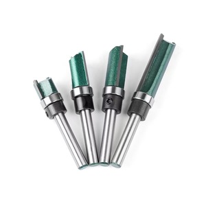 1/4 inç 6mm Shank karbür End Mill yönlendirici Bit Set gömme Trim ağaç İşleme yüz değirmen düzeltici temizlik için zıvana kesici - Product Image 1