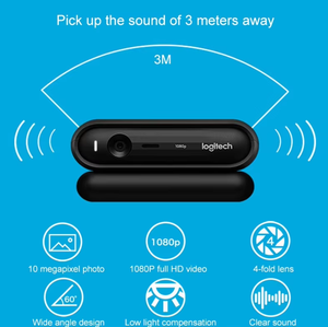 logitech C670i 1080P 30FPS HD Wide Angle Computer WebCam IPTV Remote Office Video Conference <strong>Camera</strong> With Microphone - Product Image 2