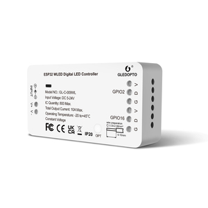 Gledopto ESP32 WLED цифровой светодиодный контроллер входного напряжения DC 5-24V общий выходной ток 10 A Max 800 IC Max с функцией кнопки - Product Image 1