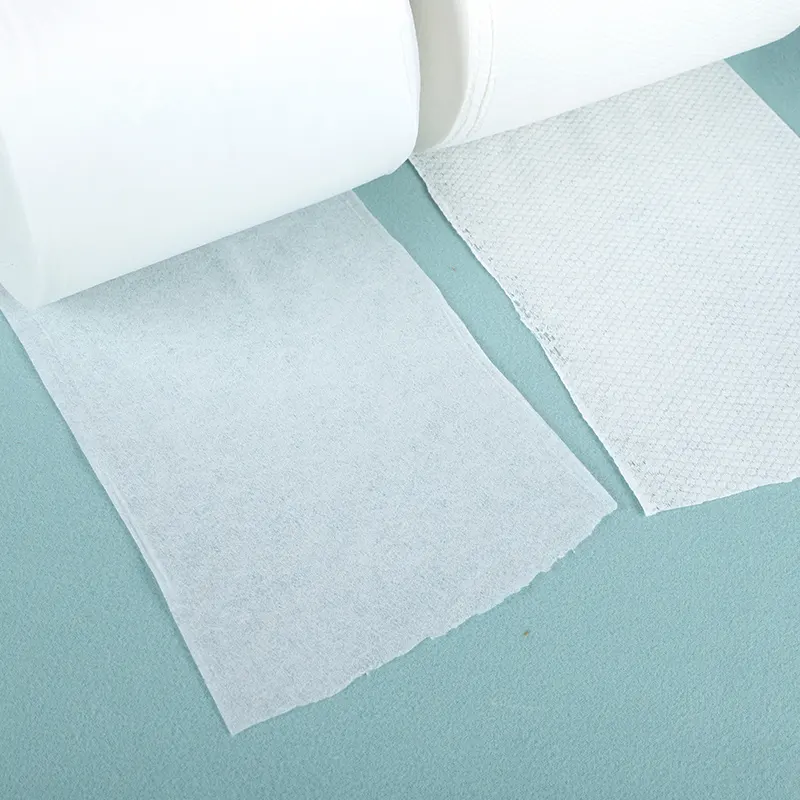 Penjualan Terbaik penyerap kelembaban cepat kain non-tenun spunlaced lembut untuk tisu basah