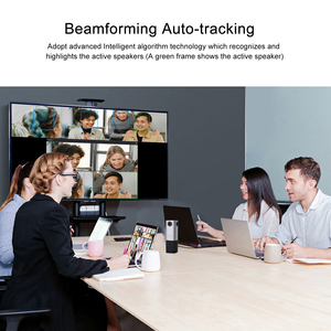 Professional All-in-one 4K Wide Angle Auto Framing USB Online Meeting Video <strong>Audio</strong> Ptz Conference Webcam - Product Image 5