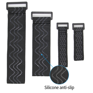 Adjustable <strong>Elastic</strong> <strong>Hook</strong> <strong>and</strong> <strong>Loop</strong> Straps With Buckle <strong>and</strong> Anti-Slip Strips Reusable Nylon Securing Storage Cables Ties - Product Image 4