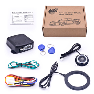 12V Car Alarm Passive Keyless One <strong>Button</strong> <strong>Start</strong> Remote Control System Auto Central Lock <strong>Push</strong> <strong>Button</strong> <strong>Start</strong> Stop Automotive PKE - Product Image 3