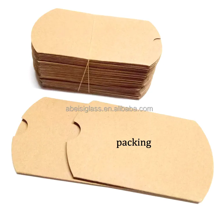 Stokta sıcak satış kahverengi kağıt yastık şekli ambalaj kutusu