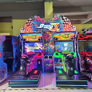 Süper bisiklet iki ikiz beş D X Arcade araba yarışı makinesi ile hareket kapalı eğlence parkı jetonlu oyun makinesi - Product Image 2