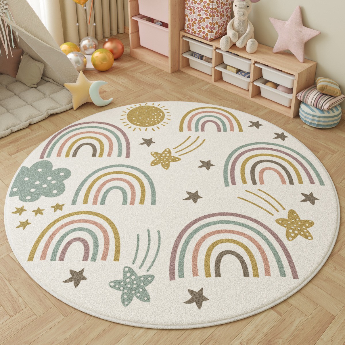 Beige Cute rainbow 2