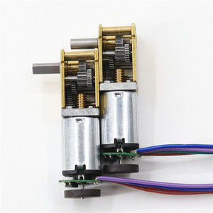 High Quality Small Size 12mm N10 N20 N30 Brush DC 3v 3.7v 6v <strong>12v</strong> 24v Worm Drive Gear Reduction Motor with <strong>Encoder</strong> 3ppr - Product Image 2