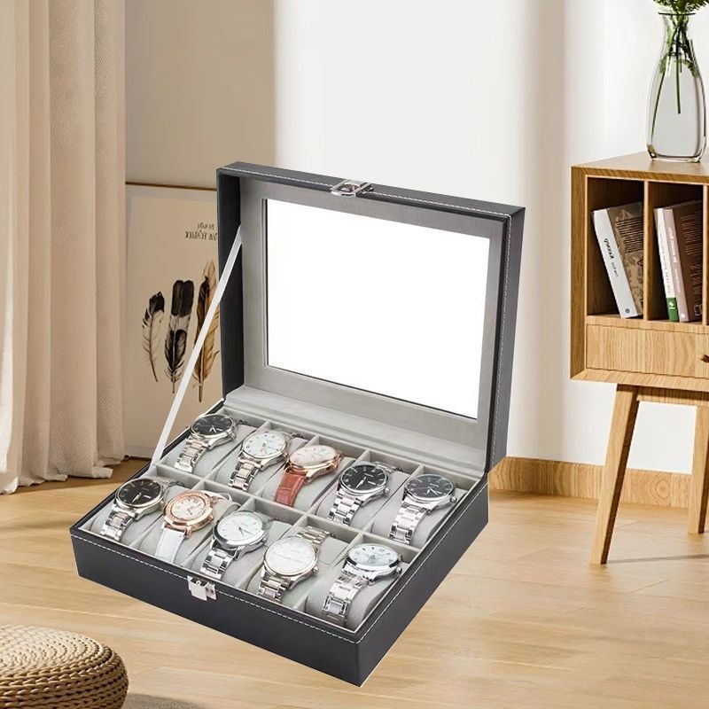 10-piece watch box, gray - quality control