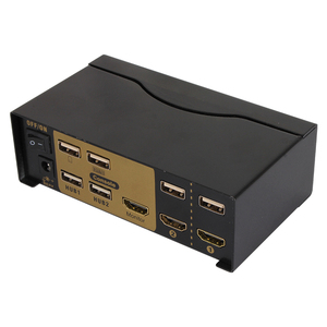 VCOM HDMI 1.4V台式KVM切换器2pc USB 2.0鼠标键盘监视器4K HDMI KVM切换器带红外控制器 - Product Image 2