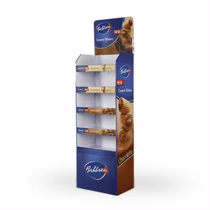 Espositore in cartone Pop stampato per vendita al dettaglio personalizzato prodotto ondulato POP in cartone da esposizione ripiano - Product Image 3