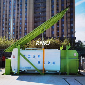 Recipientes Resíduos Marca RNKJ Recipiente Lixo Sólido Receptor Metal Estação Compressão Lixo Subterrânea