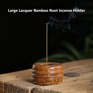 El yapımı bambu kök tütsü Yoga ve manevi uygulama için benzersiz sahipleri ile prim bambu el sanatları Sticks