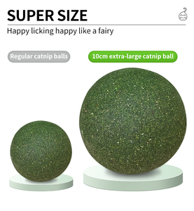 Nueva llegada de juguete de entrenamiento interactivo Super Big Cat Toy Gall Fruit Ball 10cm Extra Large Catnip Ball - Product Image 2