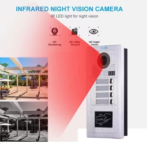 Videocitofono a 2 vie videocitofono personalizzato per porta appartamento villa con controllo accessi - Product Image 2