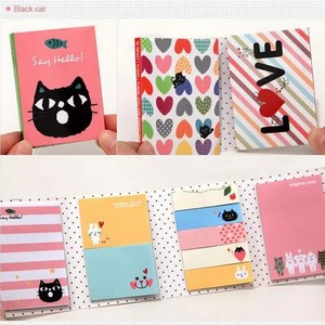 Bloc de notas autoadhesivo personalizable Set Nueva colección de notas adhesivas Bloc de papel Papelería de papel offset para estudiantes
