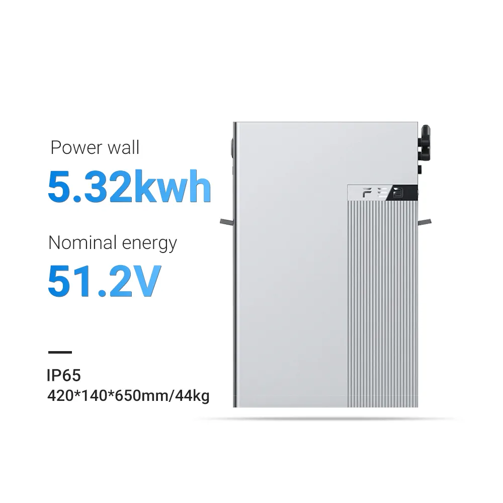 Eu Voorraad Solar Lifepo4 51.2V 100ah 200ah Ingebouwde Bms Lithium-Ion Batterij 6000 Cycli