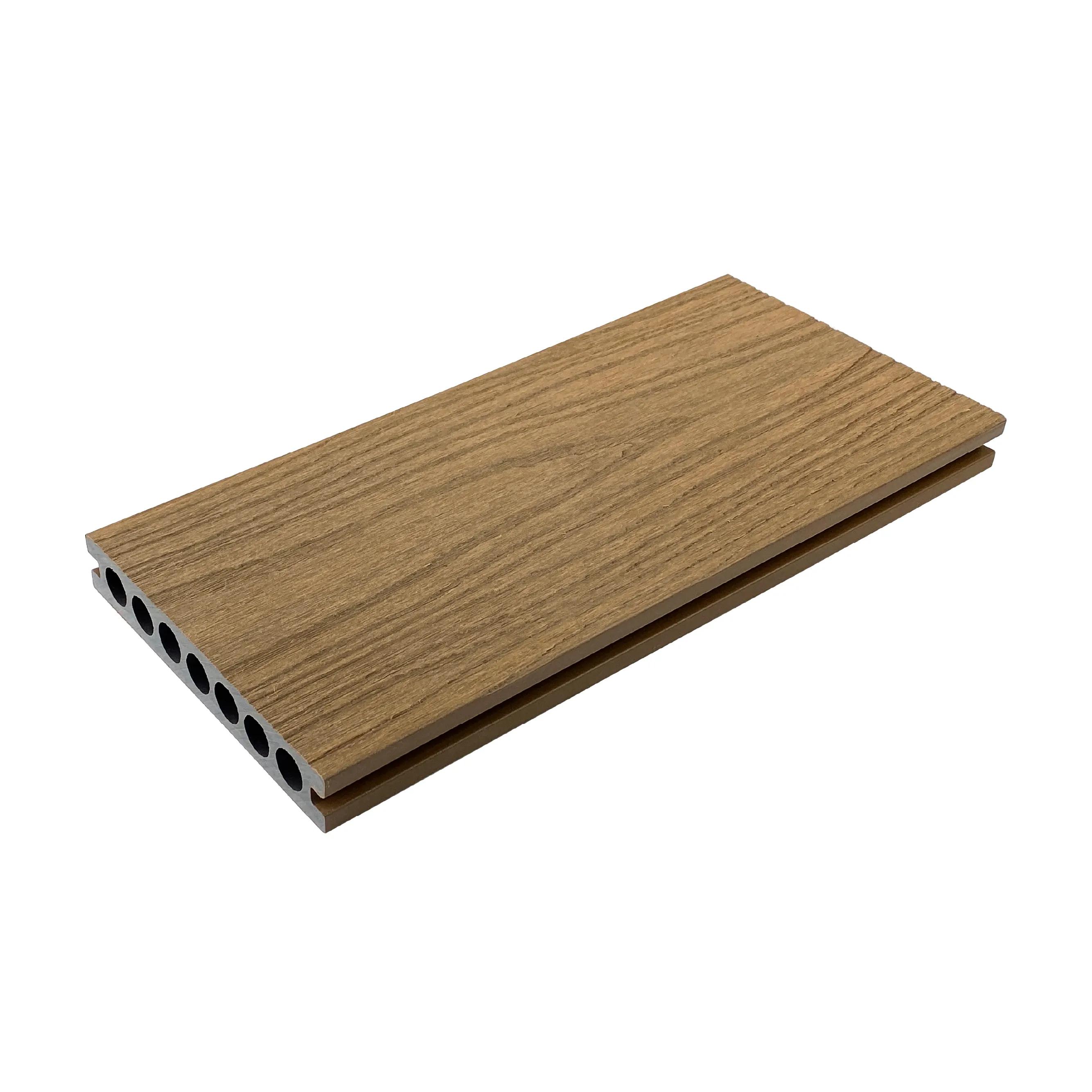 RUCCA venda quente piso ao ar livre textura de madeira 139*23mm impermeável plástico composto wpc decking