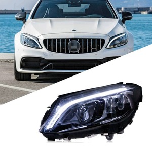 W205アップグレードヘッドライトベンツ<span class=keywords><strong>C</strong></span>クラス2014-2021 C180 C200 C260 C300 <span class=keywords><strong>LED</strong></span>ヘッドランププロジェクターDRL Koplampenカーライト改造
