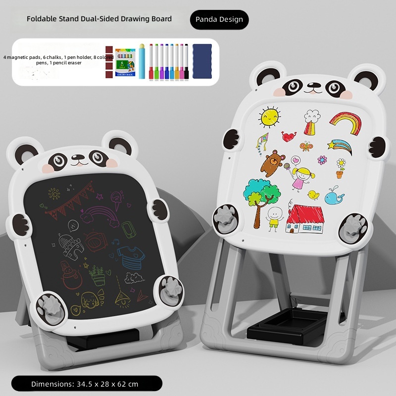 Panda double-sided drawing board