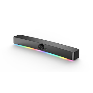 SK703BT Havit Bt V5.1 RGB LED ışık renkli ses müzik kutusu ses çubuğu PC bilgisayar oyun kablosuz masaüstü hoparlör - Product Image 1