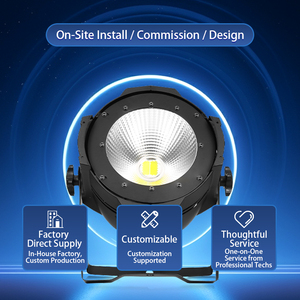 Đèn LED COB di động 100W điều khiển DMX512, RGB Ra80 6000K ánh sáng ban ngày, dùng cho đám cưới, biểu diễn ngoài trời, thi đấu thơ, sự kiện biểu diễn nói - Product Image 5