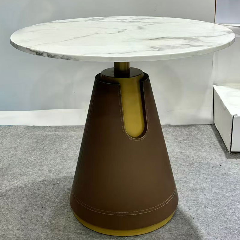 Table basse en cuir de selle Ys01 600600750