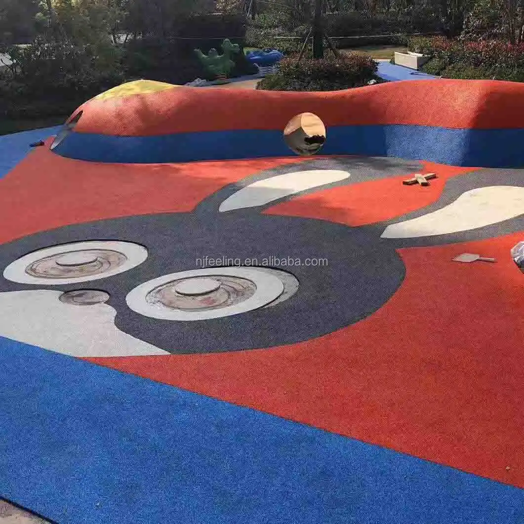 Nuovo disegno epdm pavimentazione in gomma kids play area di superficie di gomma FN-L-21020709