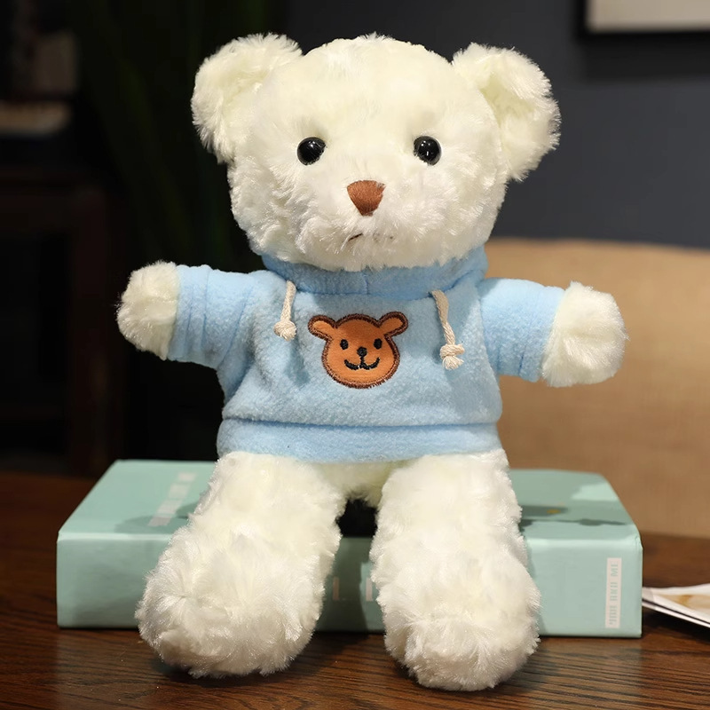 Blue sweatshirt with white bear