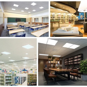 2x4 LED Panel AYDINLATMA 5CCT ve 5 güç seçilebilir 0-10v kısılabilir, AC120-277V, 50W 6500LM damla tavan ışık ofis için - Product Image 6