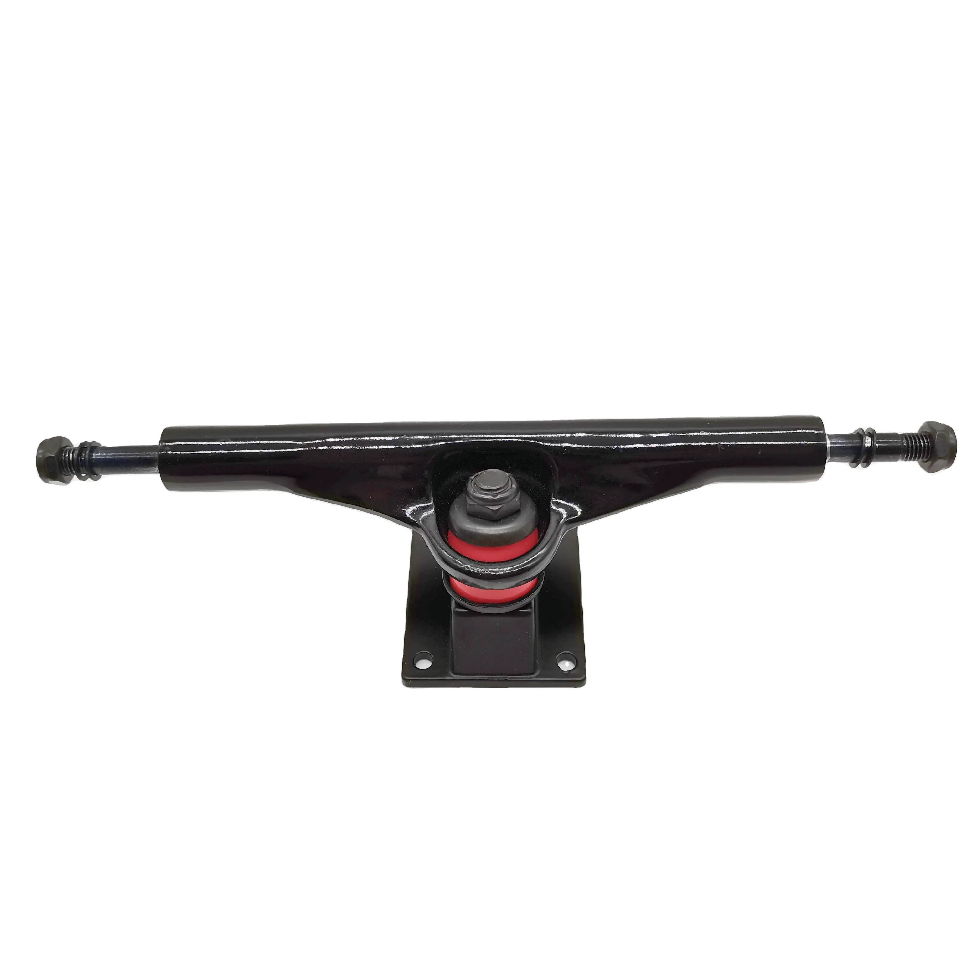 Camion Longboard 7 ''Pro en forme de V, couleur noire, moulage sous pression personnalisé