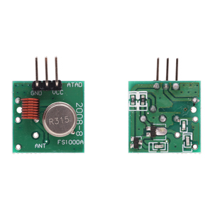Modulo trasmettitore Wireless RF 315Mhz / 433Mhz e Kit ricevitore 5V DC Raspberry Pi /ARM/MCU WL fai da te