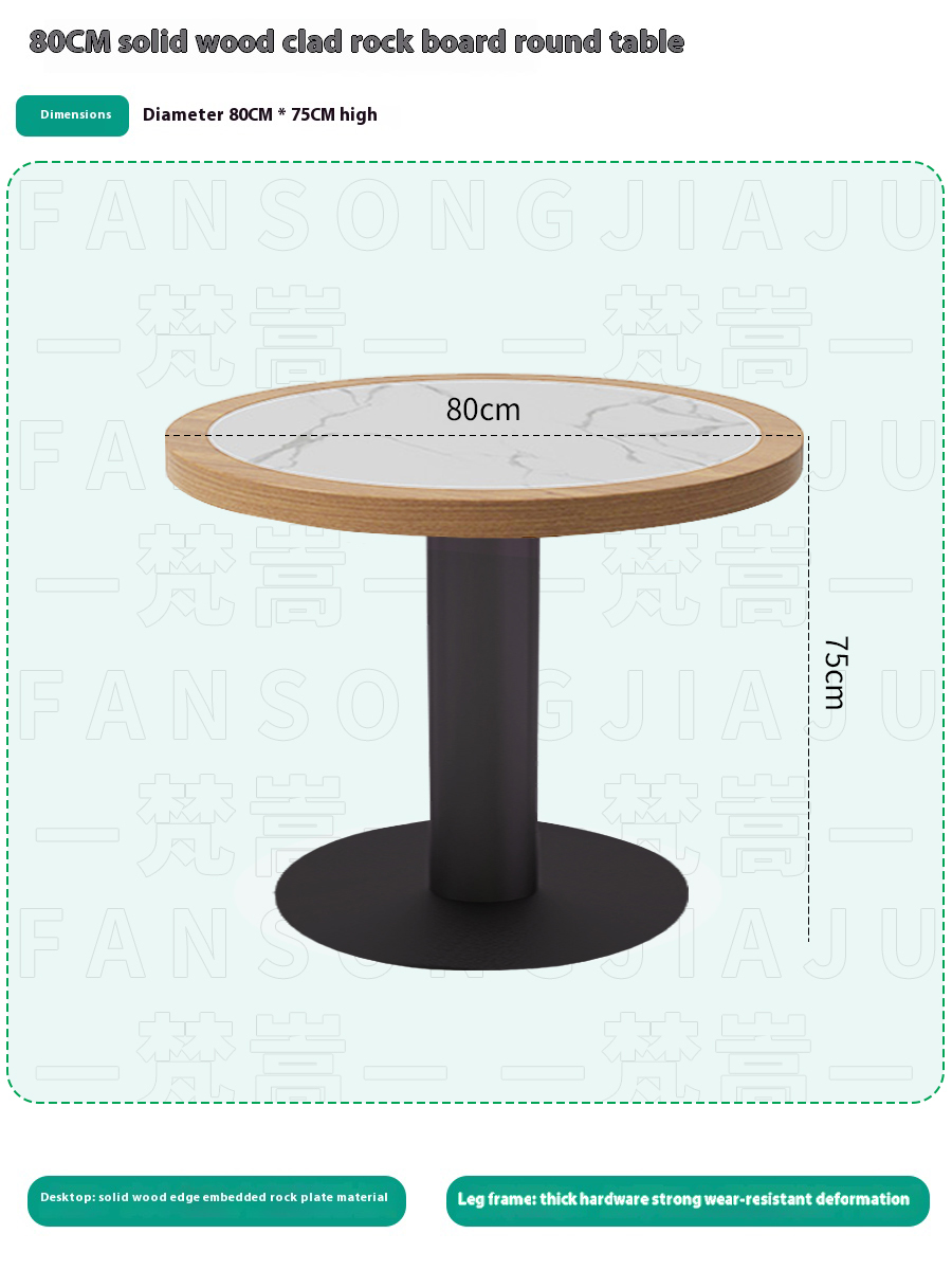 table ronde en marbre