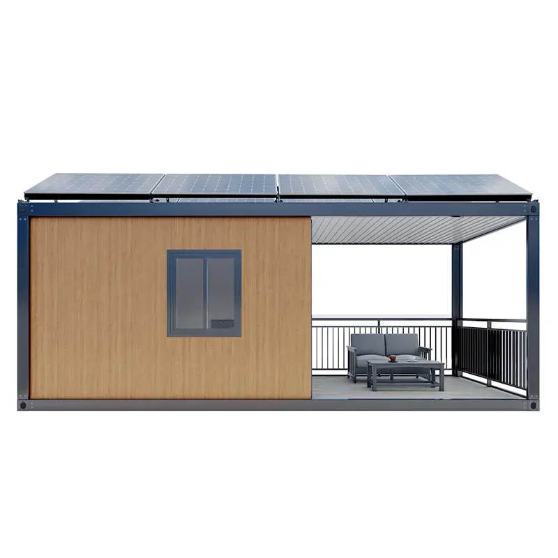 Casa de paquete plano móvil de 20 pies y 40 pies a precio bajo de Australia con casa prefabricada de energía solar