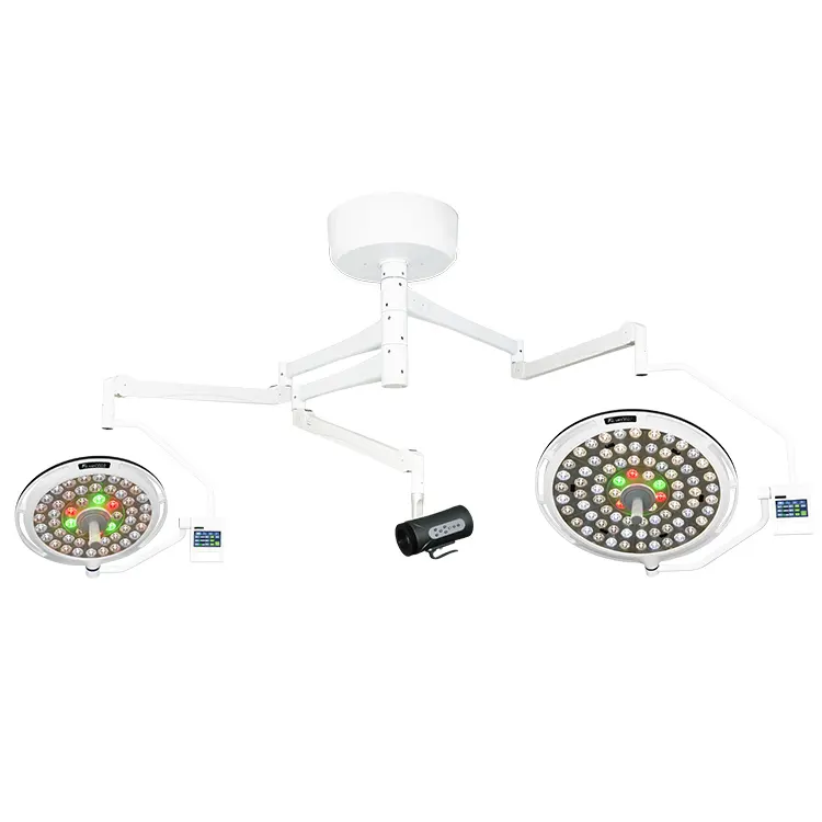 China fábrica ZW-K700/500(H) luz cirúrgica LED Operando lâmpada shadowless teto montado luz cirúrgica com câmera e monitor