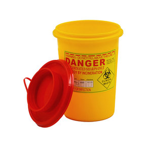 JCMED 510k医疗处置针生物危害容器1L锐器盒 - Product Image 3