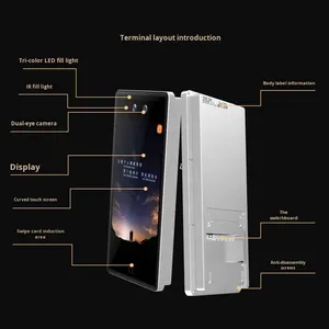 Zhiyuクラウドテクノロジー10.1インチ統合ガード1アクセス制御カード出席顔認識埋め込みコンピューターストック付き - Product Image 5