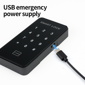 Khóa kết hợp kỹ thuật số màu đen và khóa thẻ, khóa điện tử cho tủ khóa phòng tập thể dục - Product Image 4