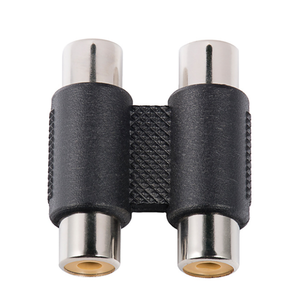 Niquelado 2 RCA Jack a 2 RCA Jack y adaptador de extensión de audio divisor - Product Image 3