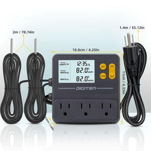 Reptile <strong>Temperature</strong> <strong>Controller</strong> with <strong>Timer</strong>, Day Night <strong>Temperature</strong> Control - Product Image 4