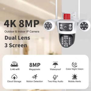 V380pro APP Camera 6K HD Wifi senza Fil con due vie di rilevamento del movimento vocale di visione notturna sensore di CMOS per la sorveglianza esterna - Product Image 2