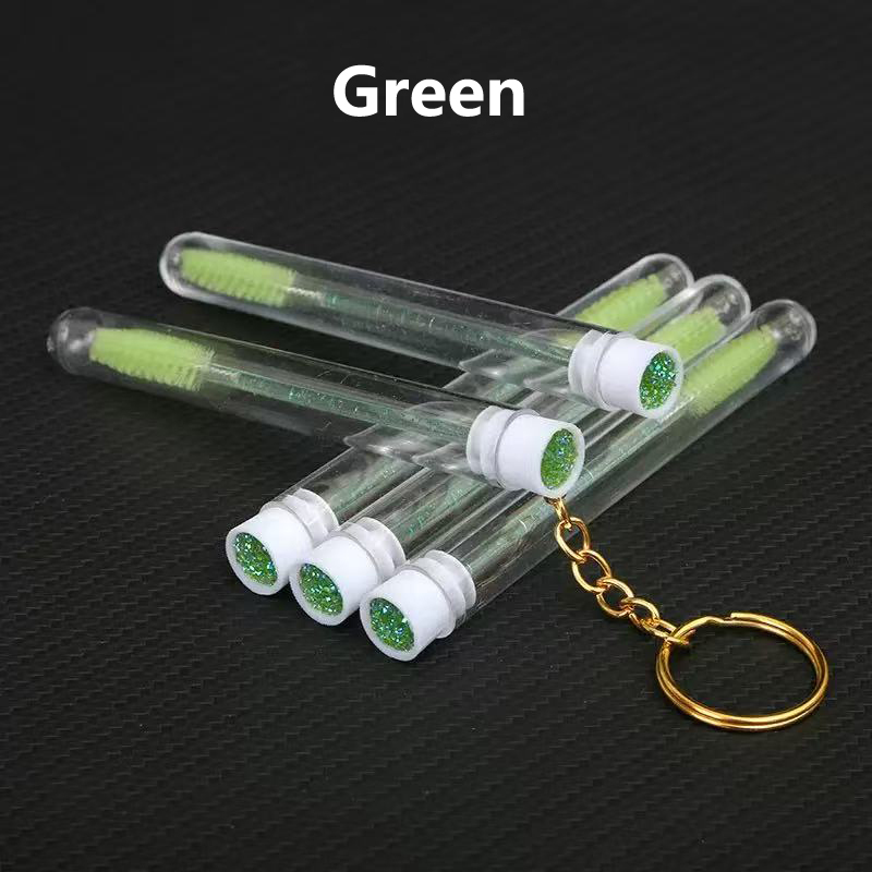 With a chain Crystal Green