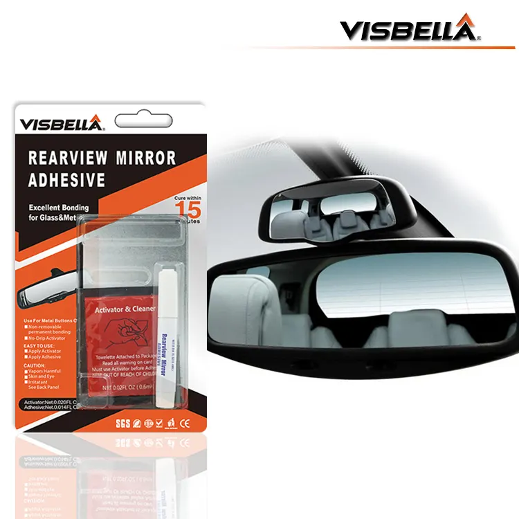 Visbella 0.4ml+0.6ml Rearview Mirror Adhesive For Car