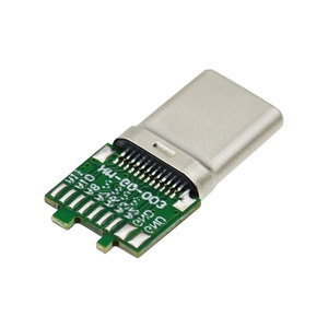 USB3.1オスヘッダー24P 18コアポートPD240Wはんだプラグ急速充電データ型Cコネクタ