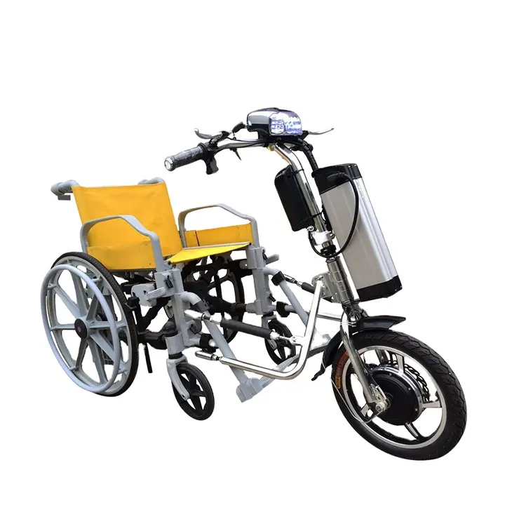 دراجة كهربائية يدوية من كرسي متحرك كهربائي فاخر مستلق دراجة يدوية للسفر