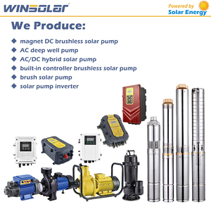 WINSOLAR במהירות גבוהה טוב סולארית משאבת מים אדומה מכונה לקידוח השקיה וחקלאות בלחץ