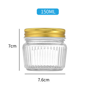 ขวดโหลแก้วพร้อมฝาปิดสำหรับใส่อาหารสไตล์ใหม่ขนาด150มล. 250มล. 380มล. 500มล. - Product Image 2
